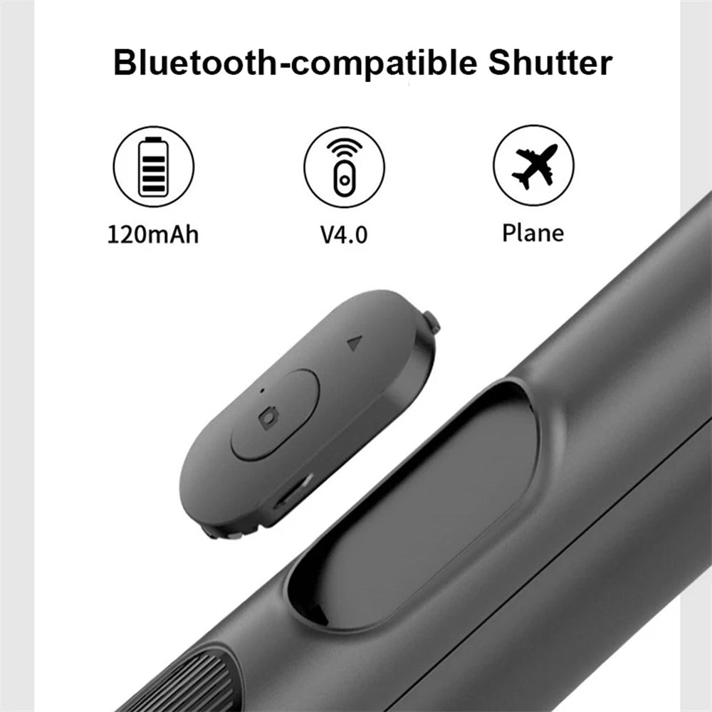 Selfie Stick Bluetooth Techsuit Q05, Universale, Nero