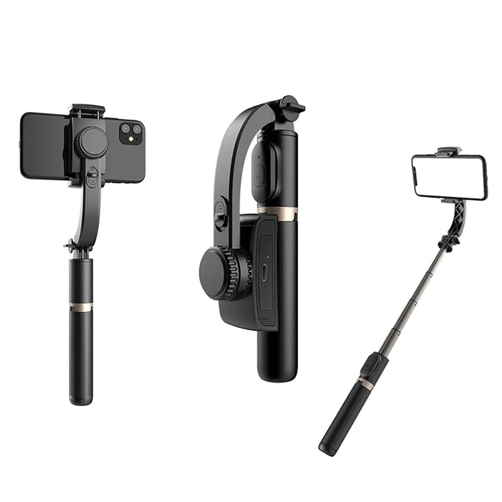 Selfie Stick Bluetooth Techsuit Q08, Universale, Nero