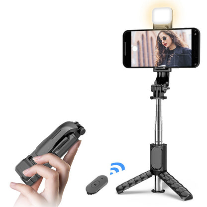 Selfie Stick Bluetooth Techsuit Q11s, Universale, Nero