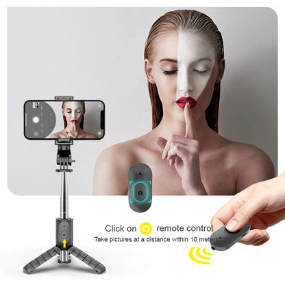 Selfie Stick Bluetooth Techsuit Q11s, Universale, Nero