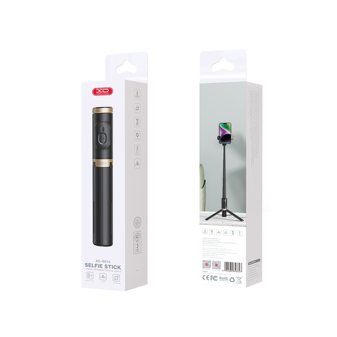Selfie Stick Bluetooth XO Design SS14, Universale, Nero