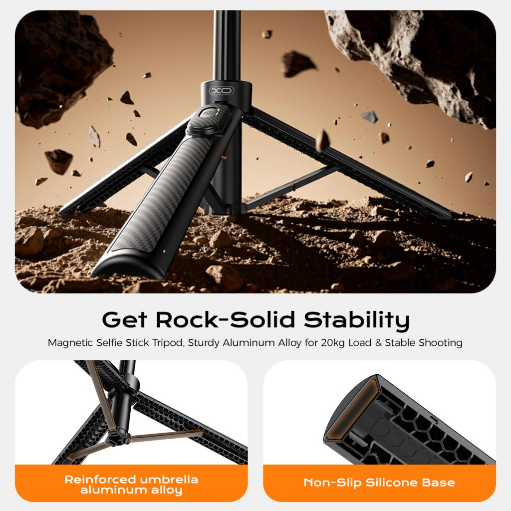 Selfie Stick Bluetooth XO Design SS30, Universale, Nero