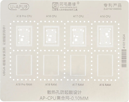 Rete BGA Amaoe U-APU9 per Apple iPhone 15 Pro Max