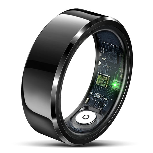 Smart Ring Techsuit R6, Taglia 8, Nero