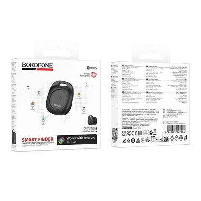 Borofone SmartTag BC105 per la serie Android, Nero