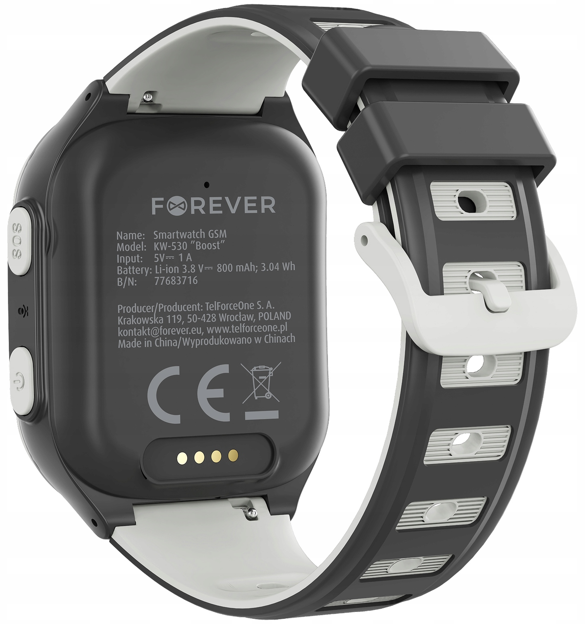 Smartwatch Forever Kids Boost KW-530 Call, Nero