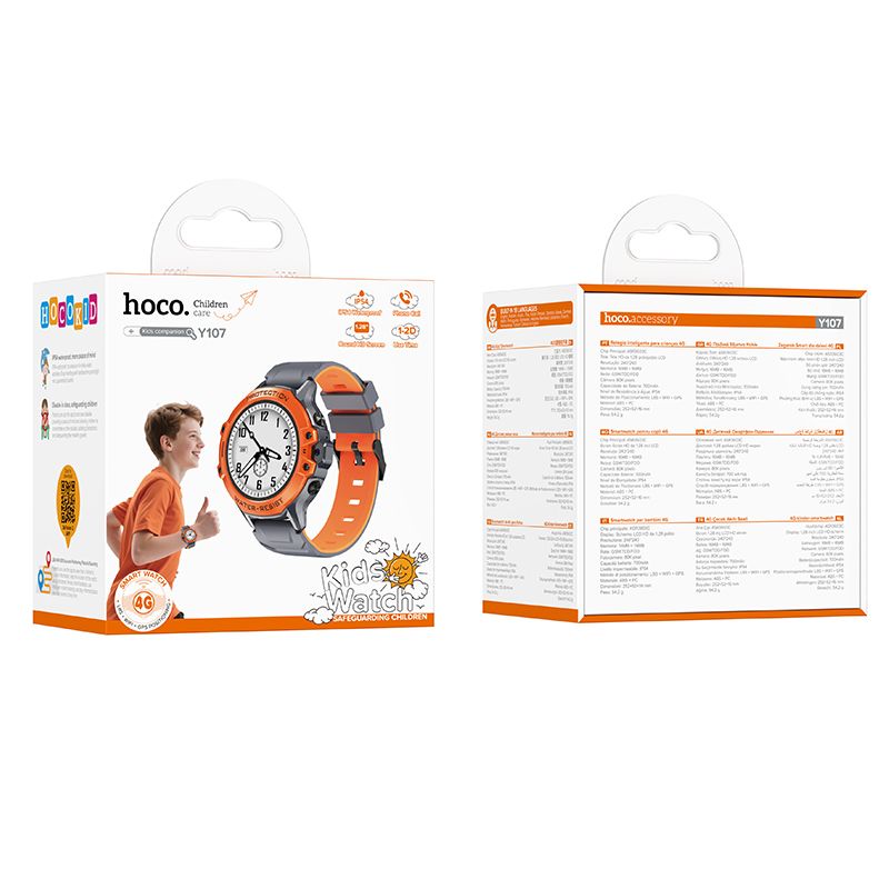 Smartwatch HOCO Y107 Kids Call, Arancione