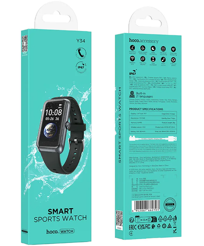 Smartwatch HOCO Y34 Call, Nero