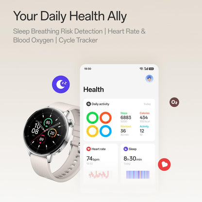 Smartwatch OnePlus Watch 3, 43mm, Argento 5491100422