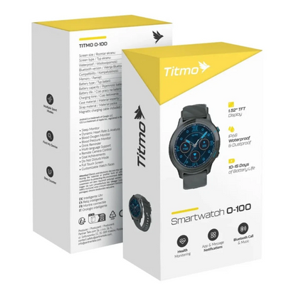 Smartwatch Titmo O-100 Call, Nero