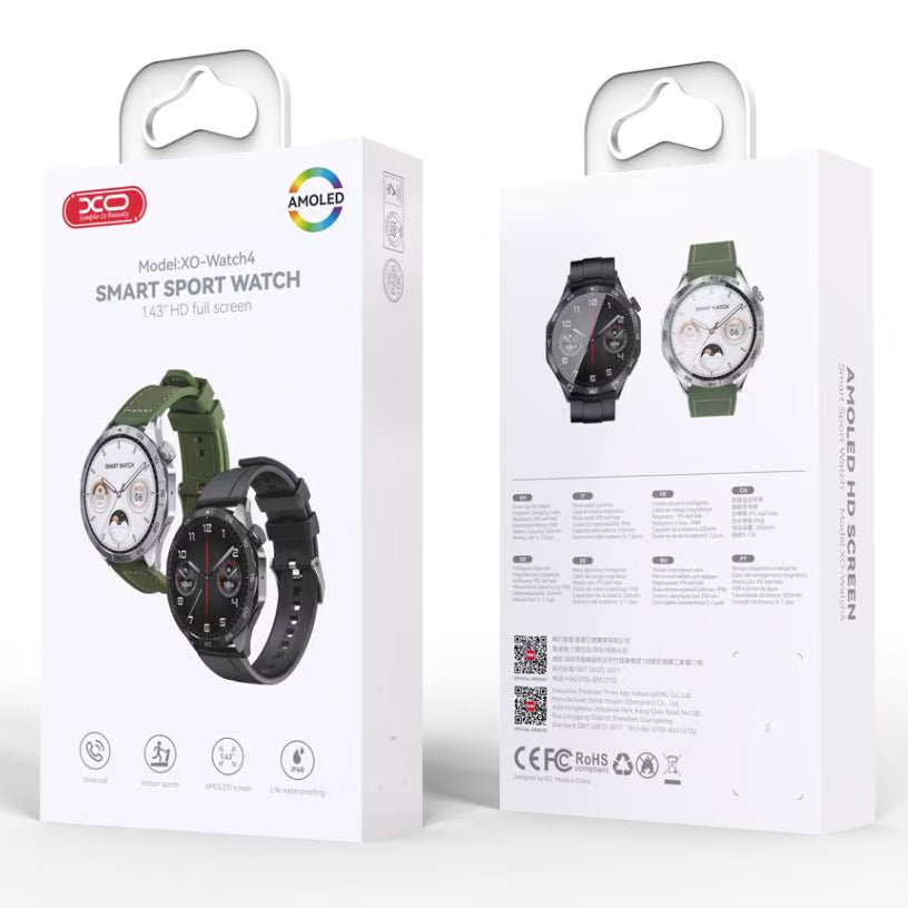 Smartwatch XO Design 4, nero 