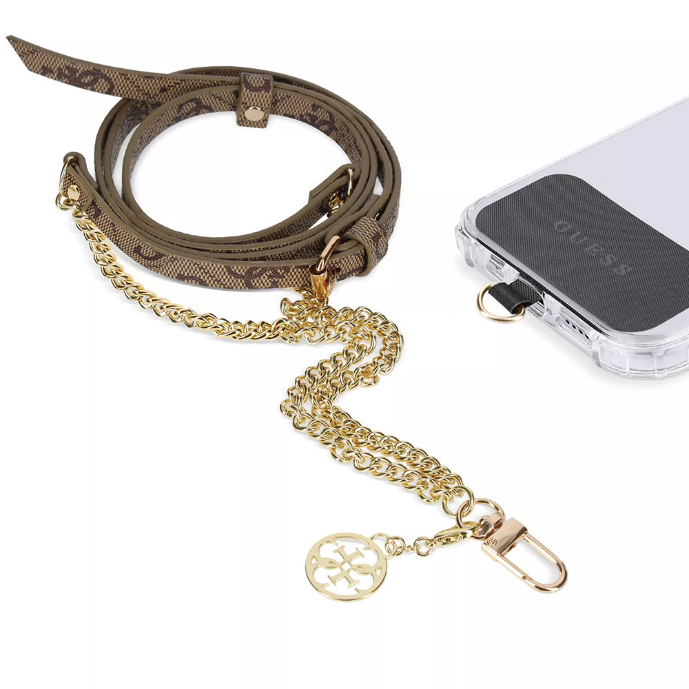 Cordino per Telefono Guess 4G Chain CBDY, Marrone