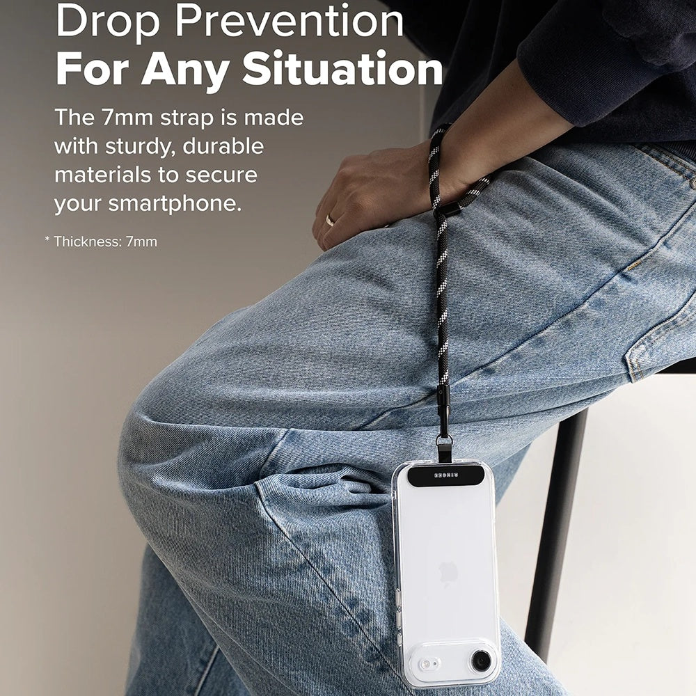 Ringke Link Flow P-Type Phone Lanyard, Silver