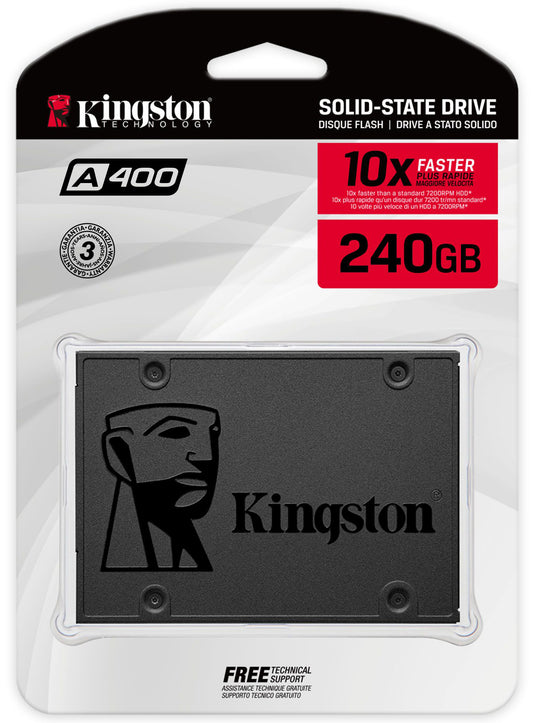 Solid State Drive (SSD) Kingston A400, 240GB, 2.5 pollici, SATA III SA400S37/240G