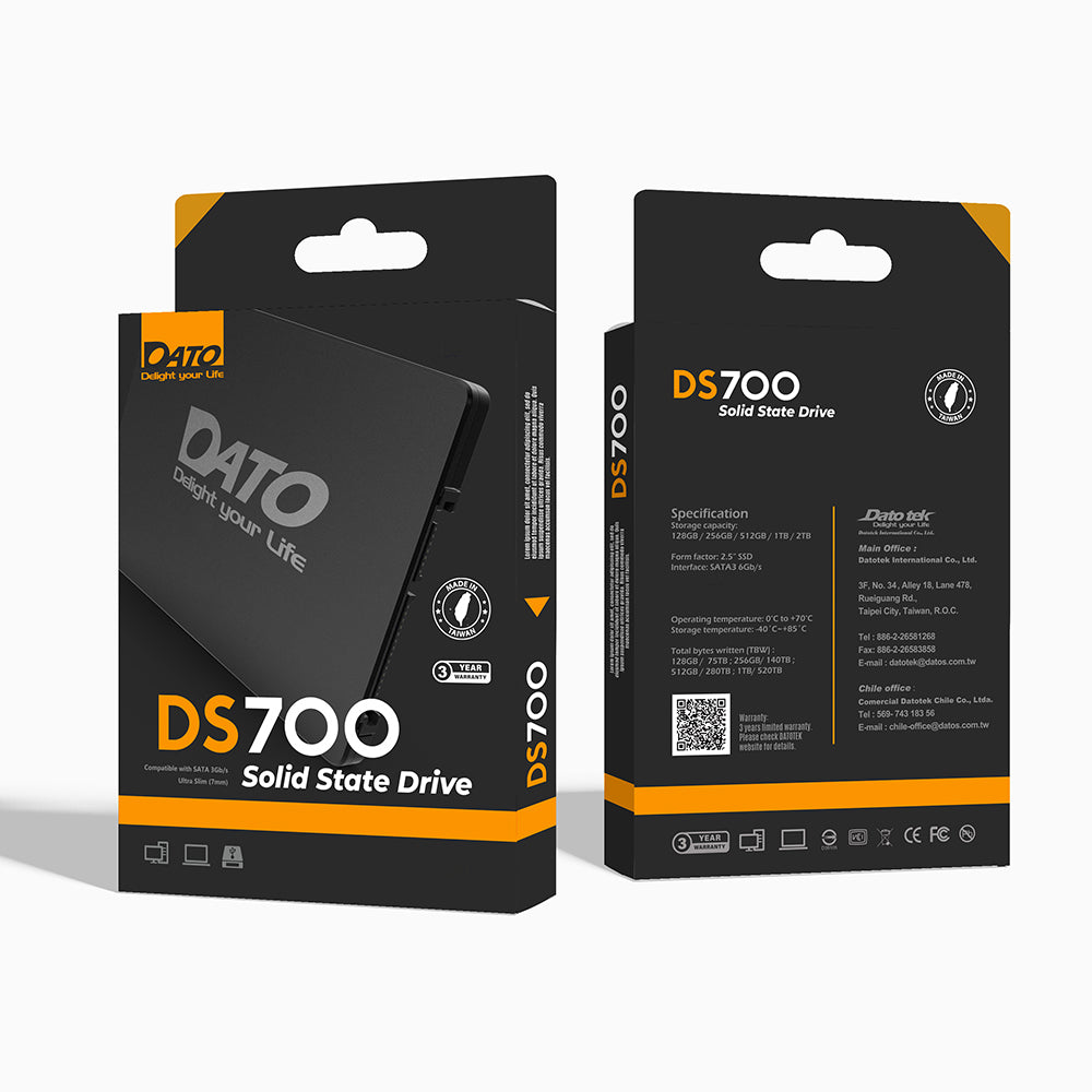 Solid State Drive (SSD) Dato, 2.5 pollici, 4TB, SATA III, Nero DS700SSD-4TB