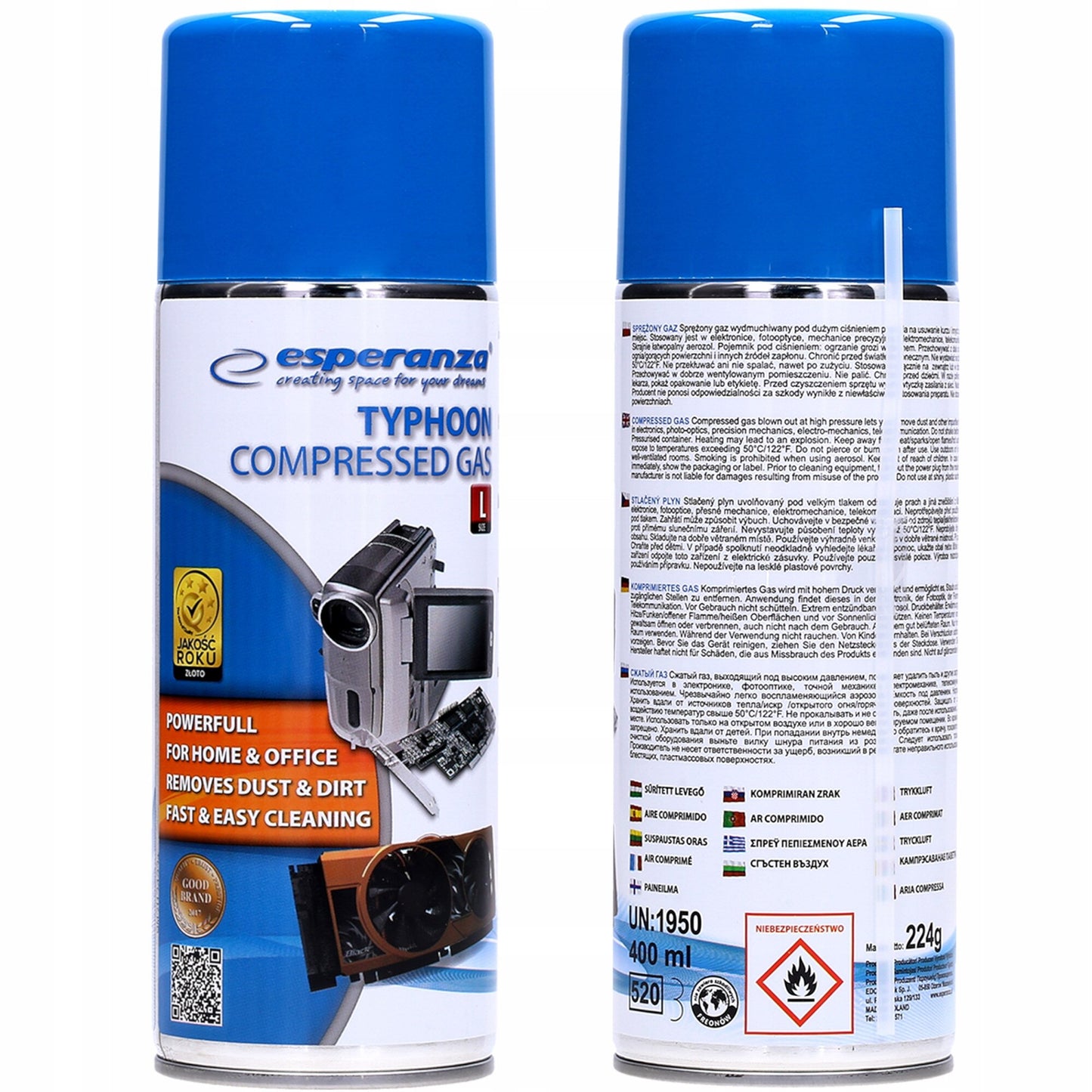 Spray Pulizia Schiuma Esperanza ES102, 400ml