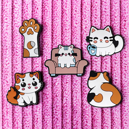 Sticker 3D OEM Gatto per Custodia Telefono / Tablet, Set 5 pezzi, Multicolore