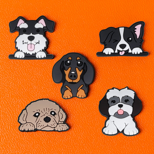 Sticker 3D OEM Dog per Custodia Telefono / Tablet, Set da 5 pezzi, Multicolore