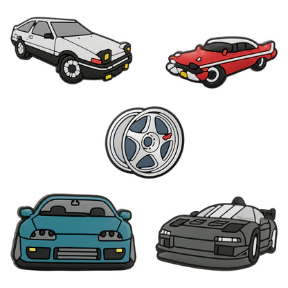Sticker 3D OEM Fast Cars per Custodia Telefono / Tablet, Set da 5 pezzi, Multicolore