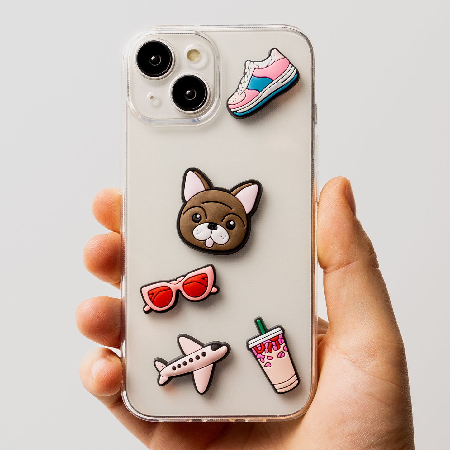 Sticker 3D OEM Lifestyle per Custodia Telefono / Tablet, Set da 5 pezzi, Rosa