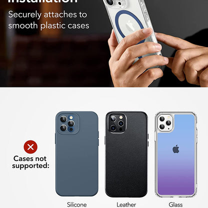 Adesivo Metallico ESR HaloLock, Set 2 pezzi, Blu