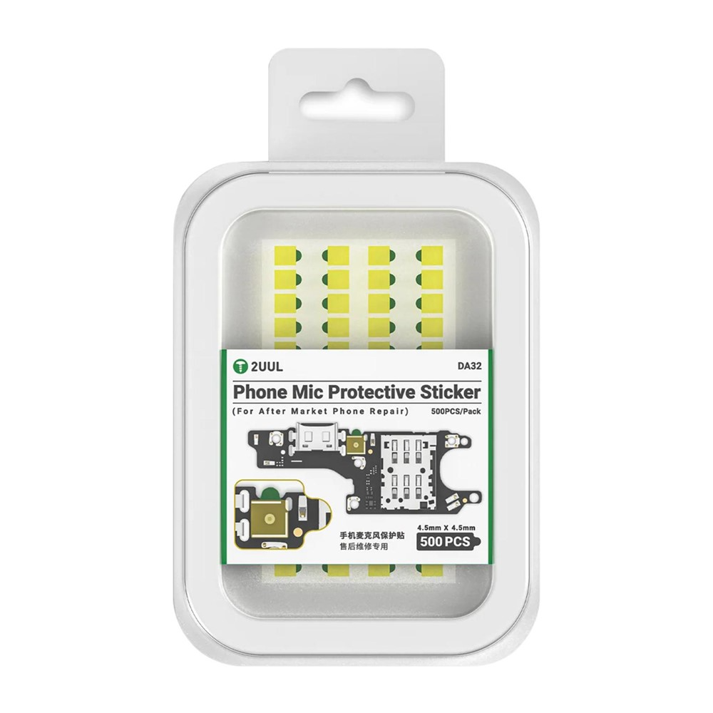 Adesivo Protettivo Microfono 2UUL DA32, Set 500 pezzi