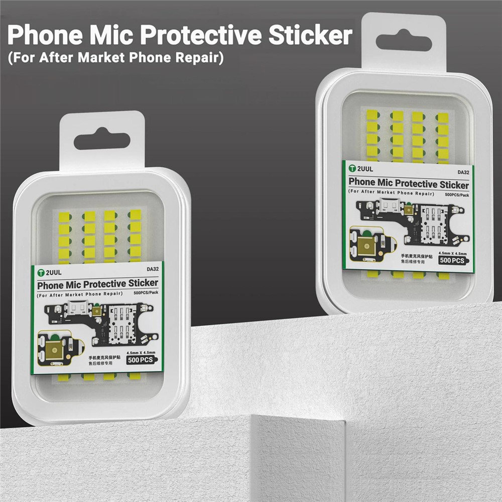 Adesivo Protettivo Microfono 2UUL DA32, Set 500 pezzi