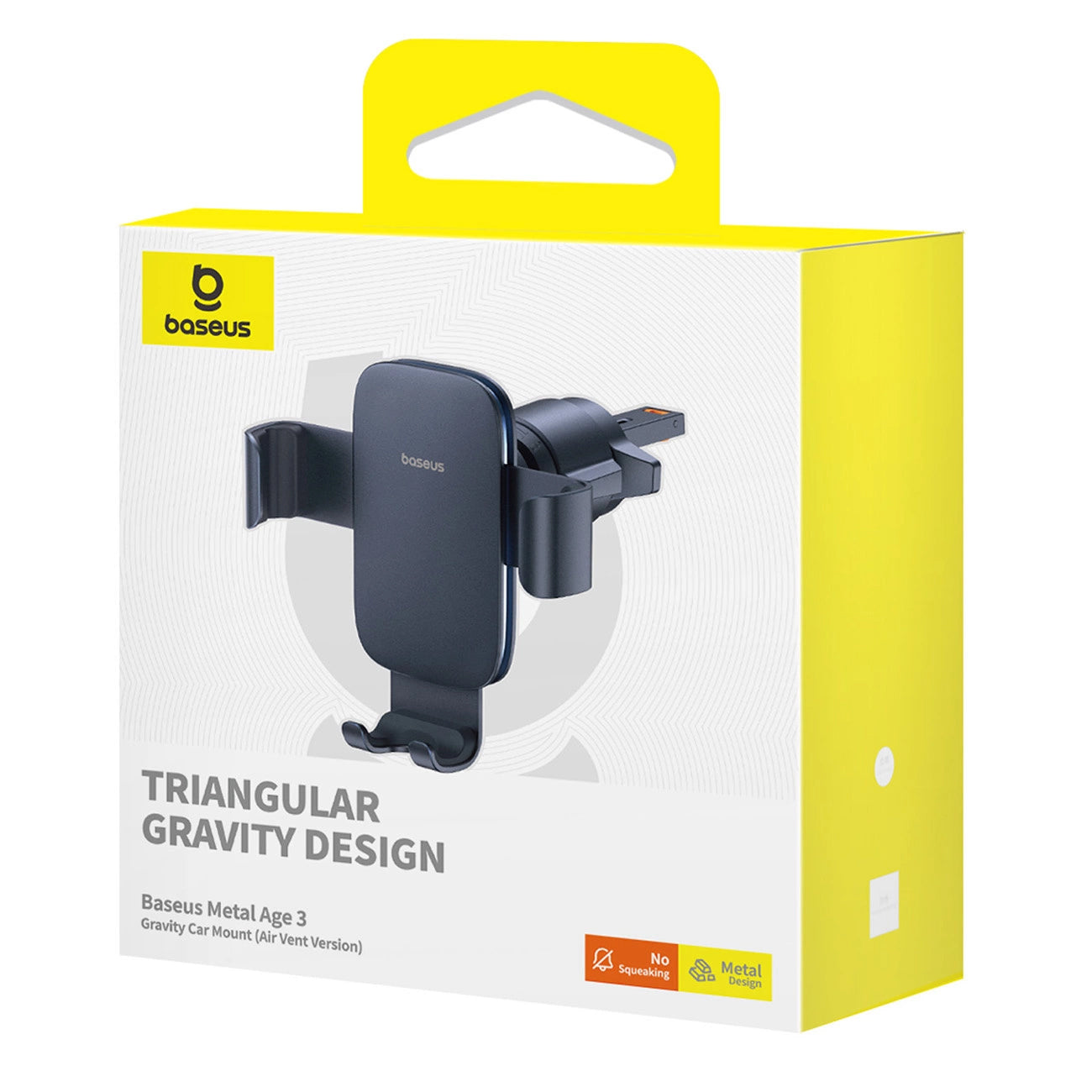 Supporto Auto Baseus Metal Age 3, 4.7inch - 7.2inch, Nero BS-CM028