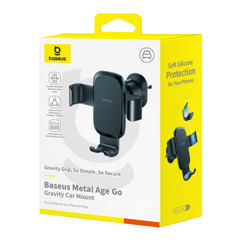 Supporto Auto Baseus Metal Age Gravity, Universale, Nero C40478701123-00
