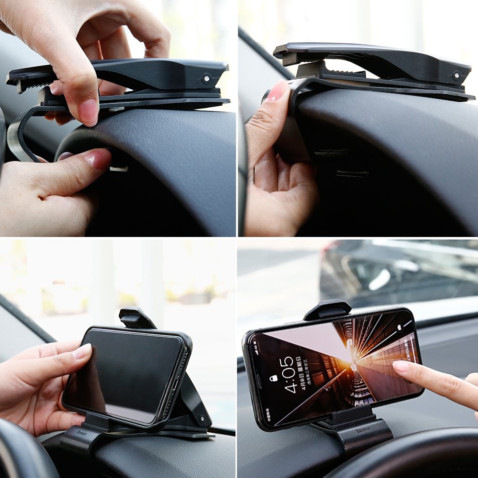 Baseus Mouth Car Holder, 3.5inch - 7inch, Black SUDZ-01