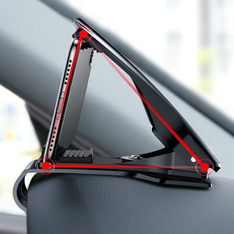 Baseus Mouth Car Holder, 3.5inch - 7inch, Black SUDZ-01