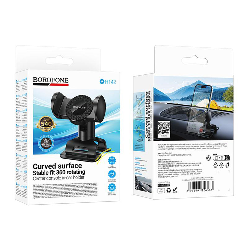 Borofone BH142 Car Mount, 4.5inch - 7inch, Black