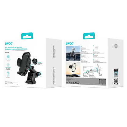 Supporto Auto BWOO BO-ZJ125, 4.7 pollici - 6.7 pollici, Nero