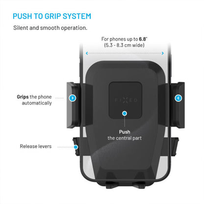 Fixed Iconiq Vent Car Holder, Universal, Black