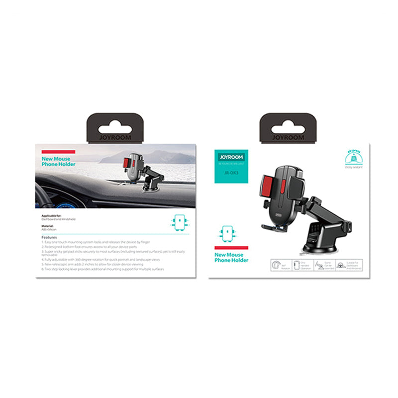 Supporto Auto Joyroom JR-OK3, 4inch - 6.7inch, Nero