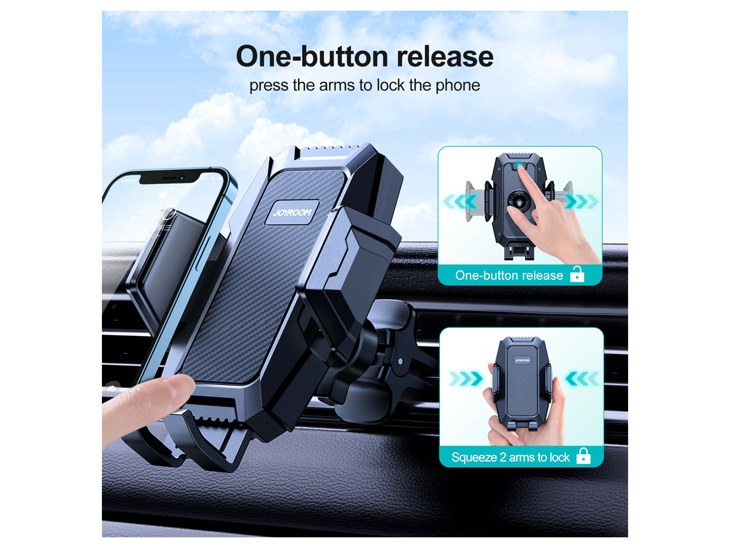 Supporto Auto Joyroom JR-ZS285, 4.5inch - 6.5inch, Nero