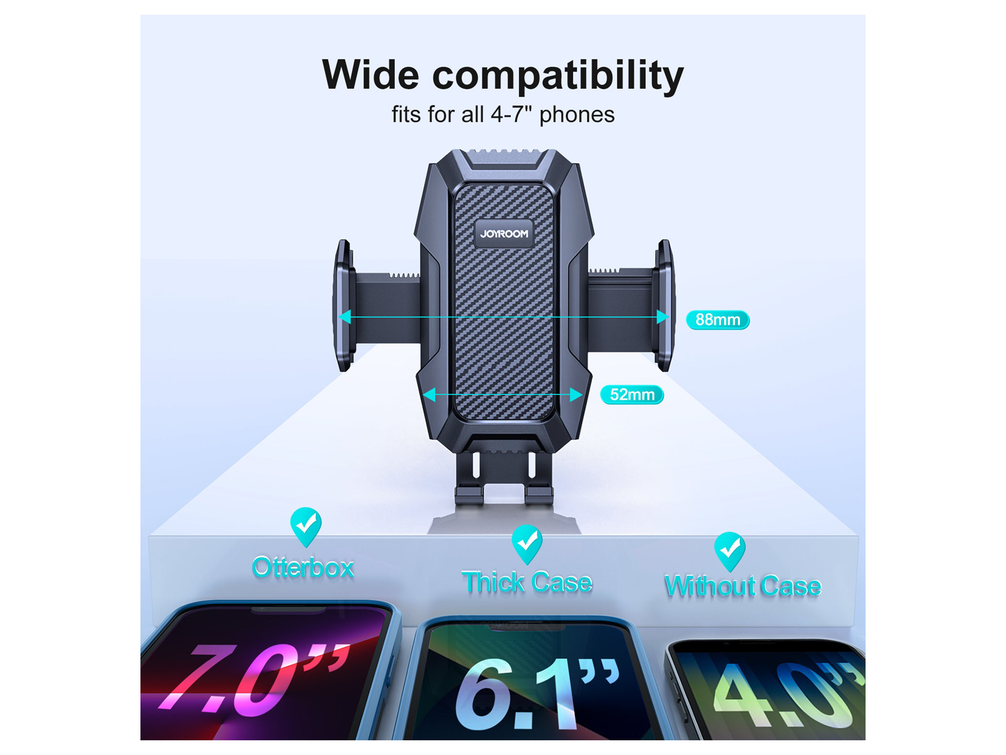 Supporto Auto Joyroom JR-ZS285, 4.5inch - 6.5inch, Nero