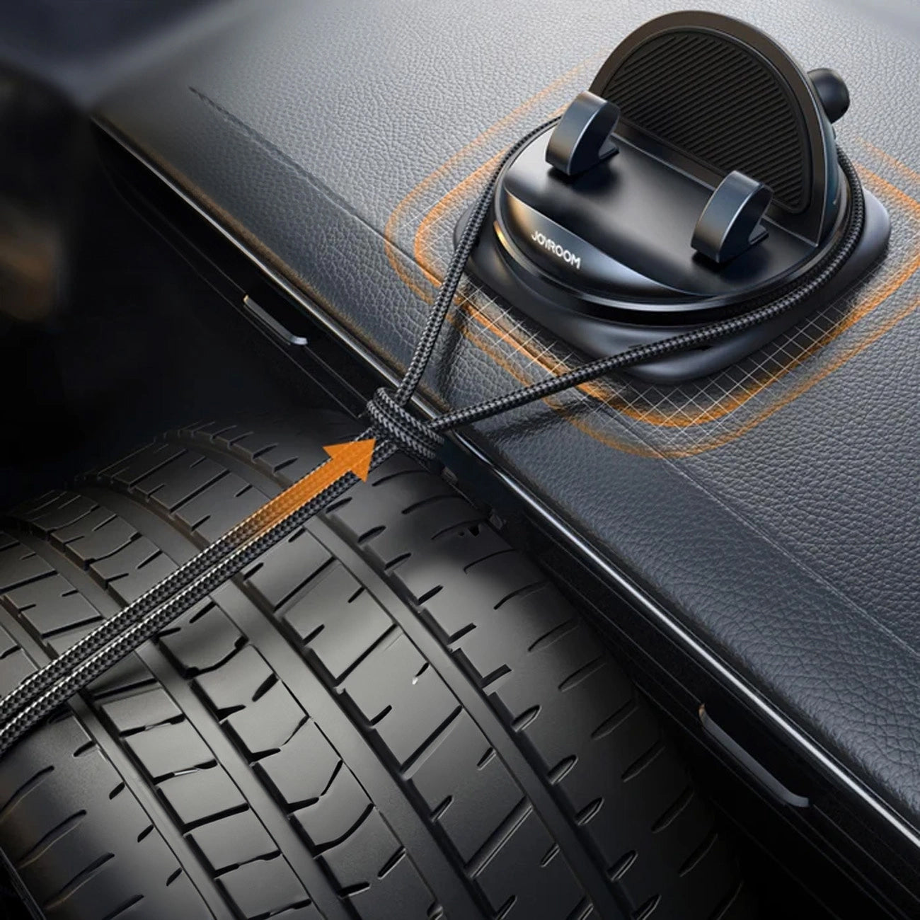 Joyroom JR-ZS354 Car Holder, 4inch - 7inch, Black