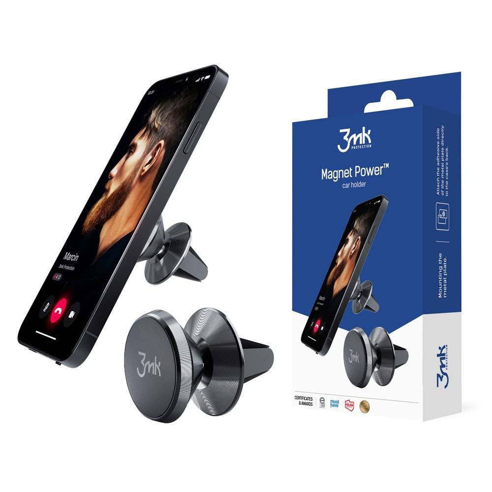 Supporto Auto Magnetico 3MK, Universale, Nero