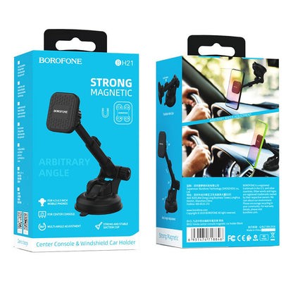 Supporto Auto Magnetico Borofone BH21 Vanda, Universale, Nero