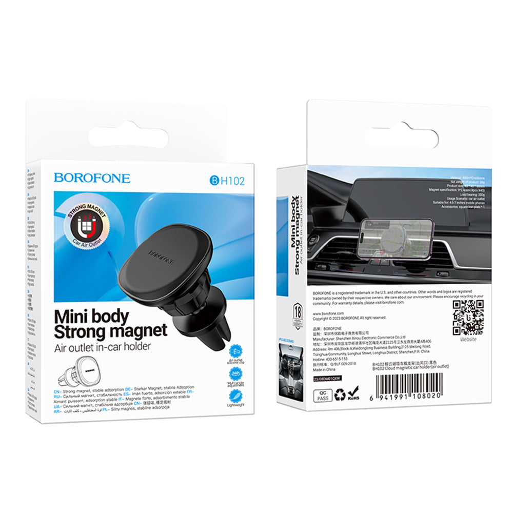 Supporto Auto Magnetico Borofone BH102 Cloud, 4.5inch - 7inch, Nero