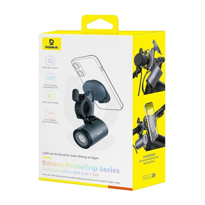 Supporto Bicicletta con Torcia Baseus PrimeTrip, Universale, Nero C12569000121-00