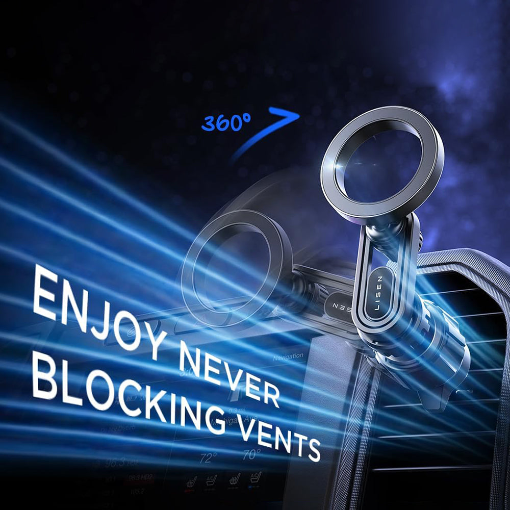 Supporto Auto Magnetico Lisen, Universale, Nero YL0222100001