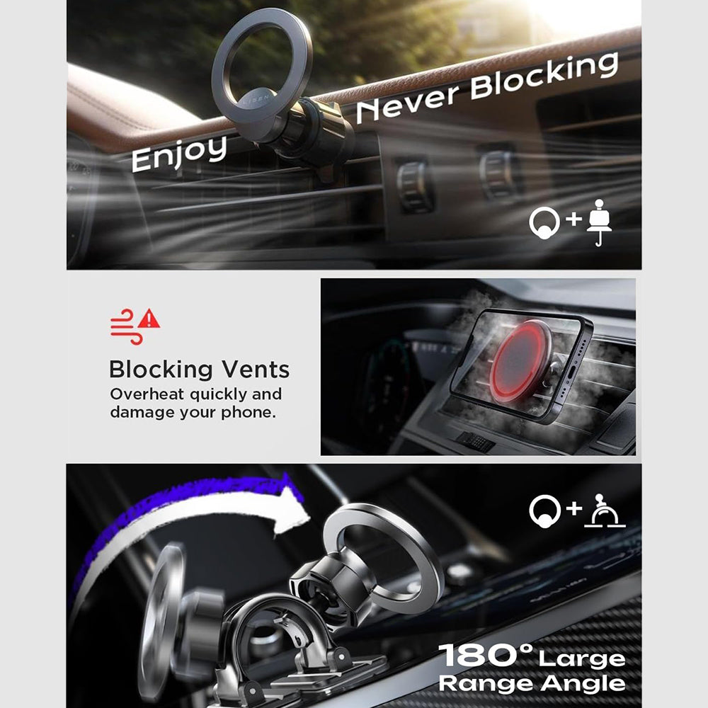 Supporto Auto Magnetico Lisen, Universale, Nero YL0223110033