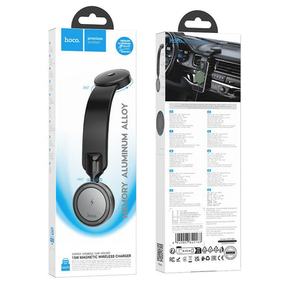 Caricabatterie Auto Wireless HOCO HW29, 15W, 1.67A, Nero