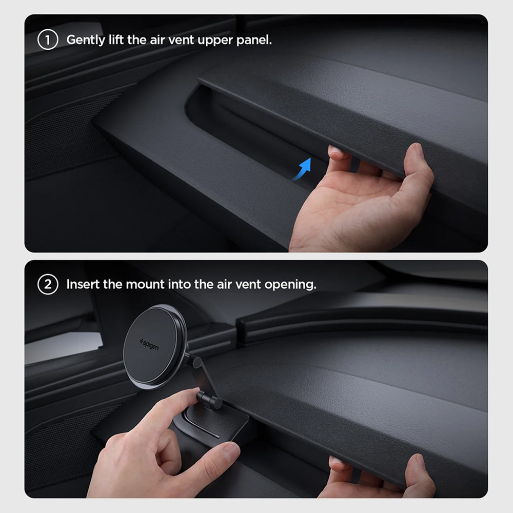 Supporto auto magnetico Spigen TAM110 per Tesla Y / 3 / Y L, nero ACP11873