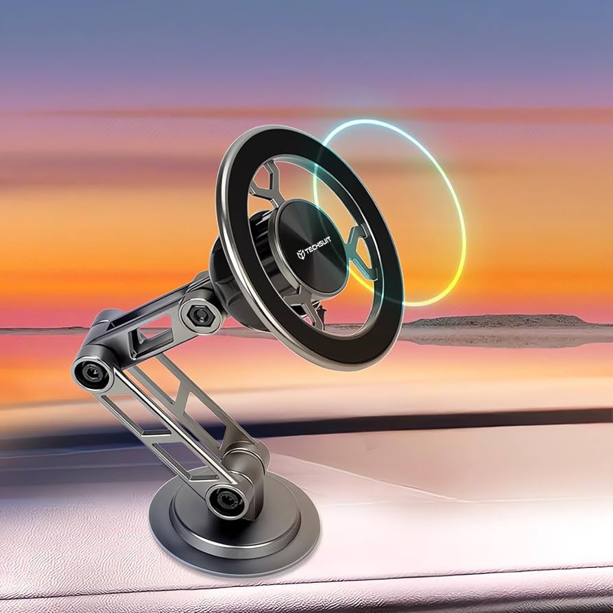 Supporto Auto Magnetico Techsuit S14, Universale, Grigio