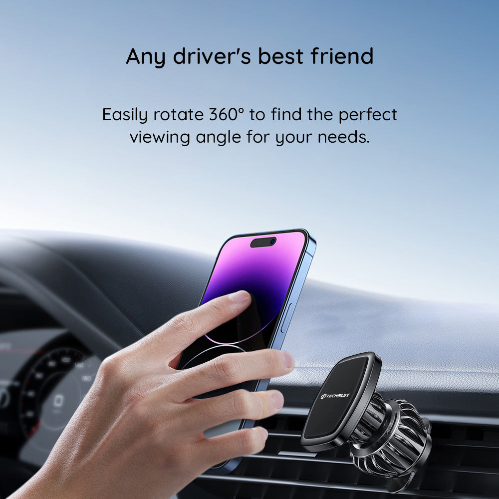 Supporto Auto Magnetico Techsuit S2, Universale, Nero