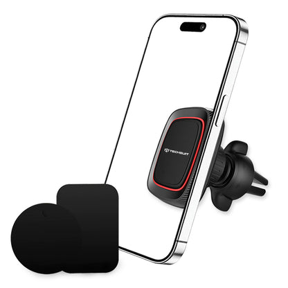 Supporto Auto Magnetico Techsuit S4, Universale, Nero Rosso