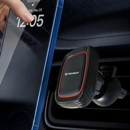 Supporto Auto Magnetico Techsuit S5, Universale, Nero Rosso